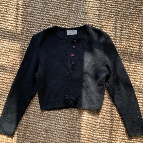 Vintage cropped black sweater - Picture 5 of 6